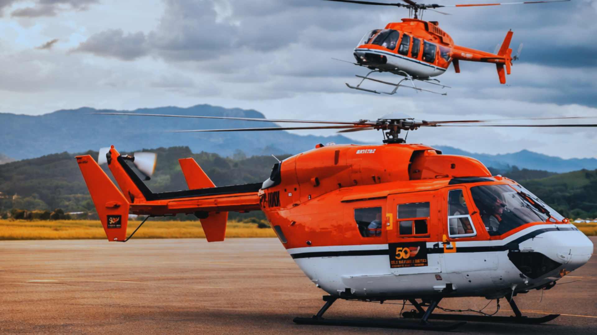 Heli Niugini helicopter in Papua New Guinea